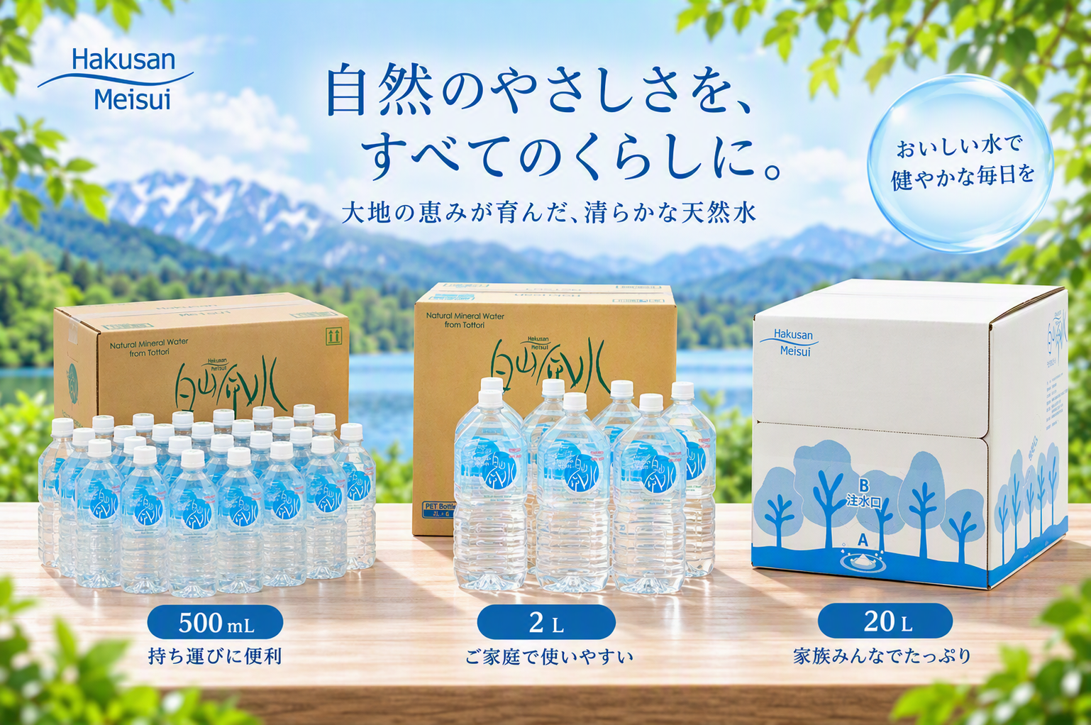 白山命水のページを更新しました